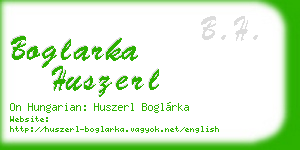 boglarka huszerl business card